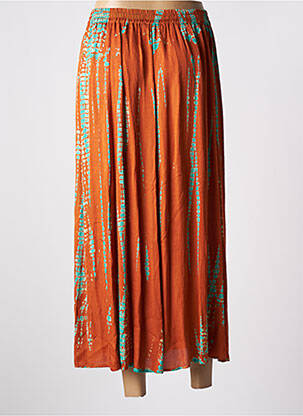 Jupe longue imprimé fantaisie marron BELLA JONES femme