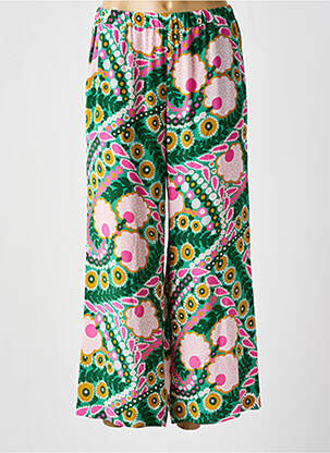 Pantalon large coupe fluide taille haute vert WEEKEND MAXMARA femme