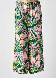 Pantalon large coupe fluide taille haute vert WEEKEND MAXMARA femme