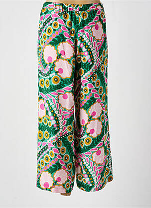 Pantalon large coupe fluide taille haute vert WEEKEND MAXMARA femme