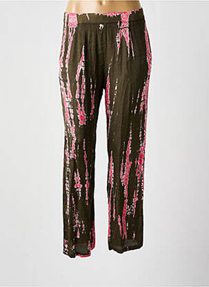 Pantalon droit taille haute taille haute vert BELLA JONES femme