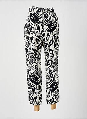 Pantalon 7/8 taille haute taille haute noir IDANO femme