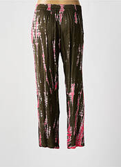 Pantalon droit vert BELLA JONES pour femme seconde vue