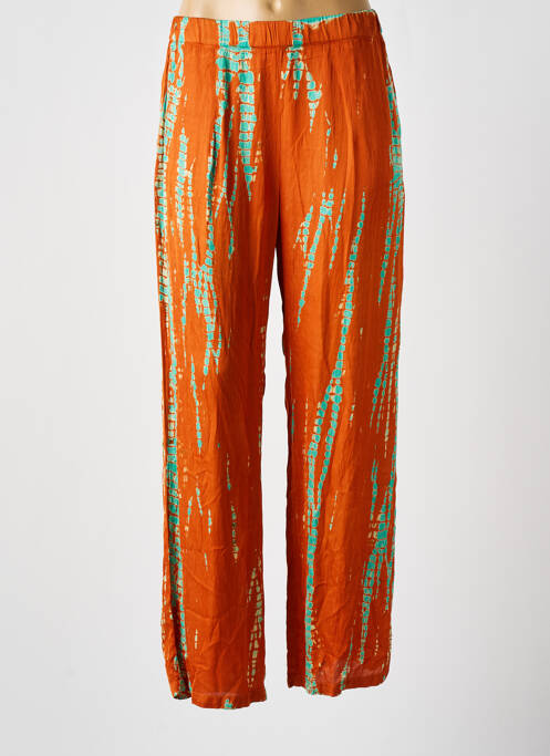 Pantalon droit orange BELLA JONES pour femme