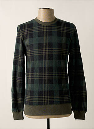 Sweat-shirt tissage jersey manches longues vert PETROL INDUSTRIES homme