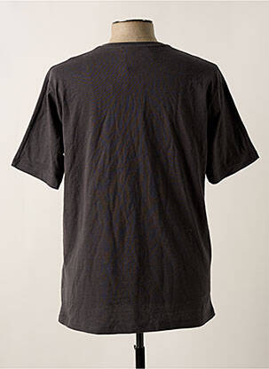 T-shirt broderie manches courtes gris TOURIST LEMC homme