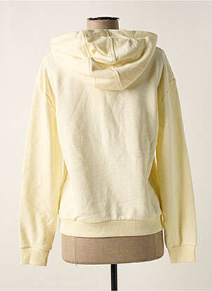 Sweat-shirt à capuche broderie manches longues jaune FILA femme