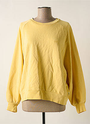 Sweat-shirt broderie manches longues jaune LEVI'S femme