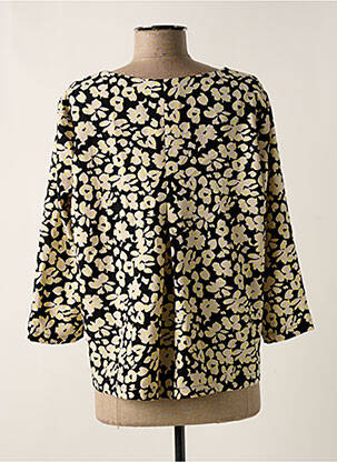 Blouse col rond manches 3/4 noir OPUS femme