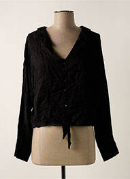 Chemisier manches longues manches longues noir ASTRID BLACK LABEL femme