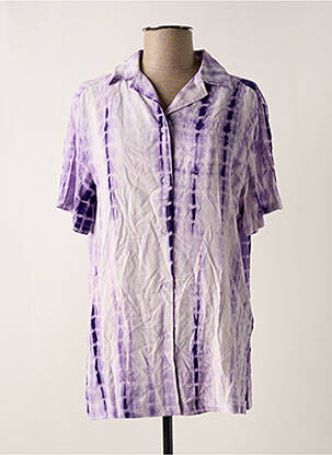 Chemisier manches courtes manches courtes violet CEMI BY CÉLINE femme
