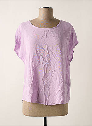 Blouse manches courtes manches courtes violet HAILYS femme