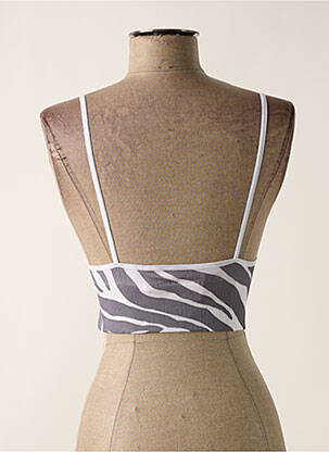 Top stretch fines bretelles gris ONLY femme
