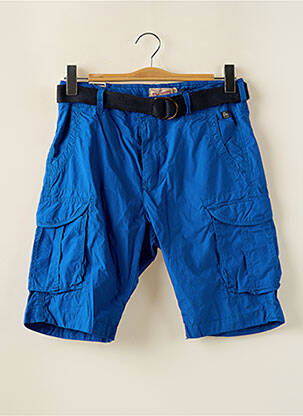 Bermuda multipoches taille normale bleu PETROL INDUSTRIES homme