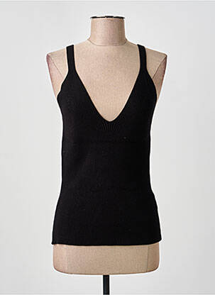 Top stretch sans manche noir ASTRID BLACK LABEL femme