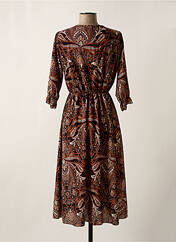 Robe mi-longue marron HAILYS pour femme seconde vue