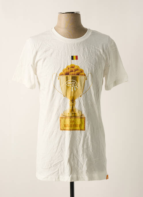 T-shirt coupe cintrée manches courtes beige REALLY DOESN'T MATTER homme