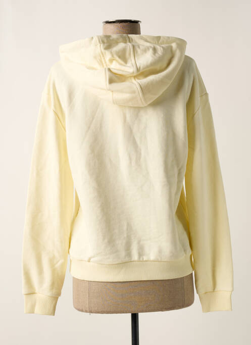 Sweat-shirt à capuche broderie manches longues jaune FILA femme