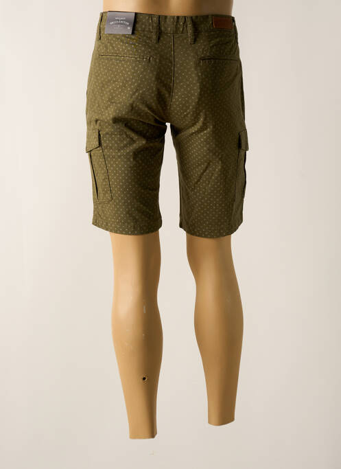 Bermuda stretch taille normale vert BRUCE & BUTLER  homme