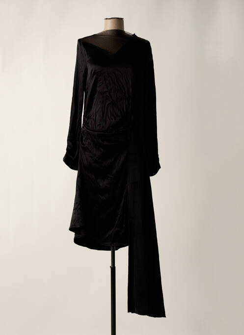 Robe mi-longue noir AYSEGÜL ÖL pour femme