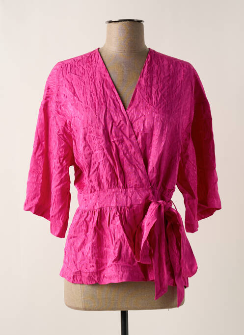 Veste kimono rose ASTRID BLACK LABEL femme