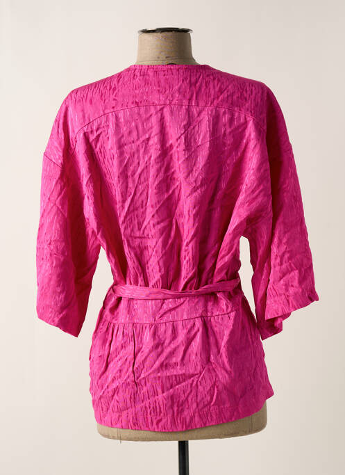 Veste kimono rose ASTRID BLACK LABEL femme