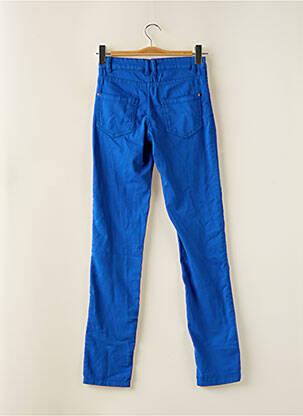 Pantalon slim tissage popeline taille normale bleu FLAIR femme
