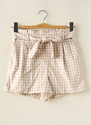 Short taille élastique taille haute beige TALLY WEIJL femme