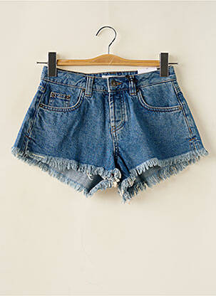 Short tissage denim taille haute bleu SUBDUED femme