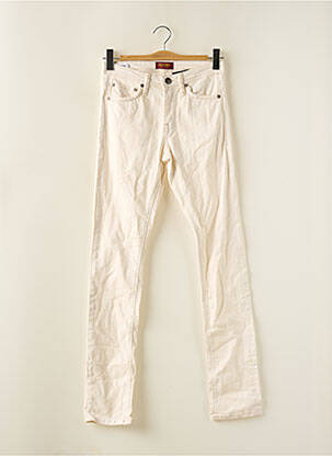 Jeans coupe slim stretch taille normale blanc JACK & JONES homme