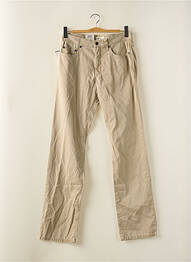 Pantalon droit stretch taille normale beige MAC homme