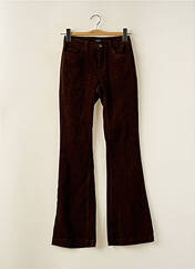 Pantalon flare marron VERO MODA pour femme seconde vue