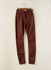 Pantalon slim marron JDY pour femme seconde vue