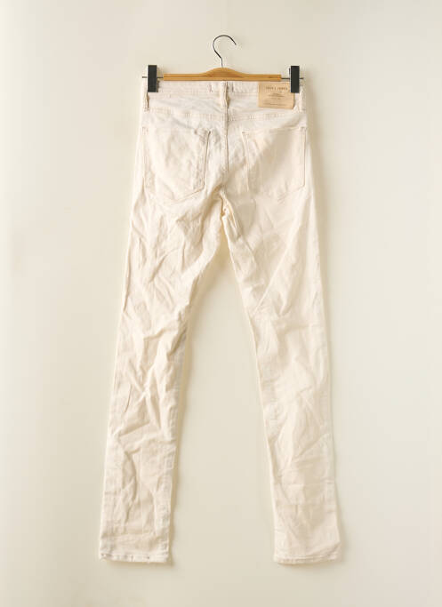 Jeans coupe slim blanc JACK & JONES pour homme