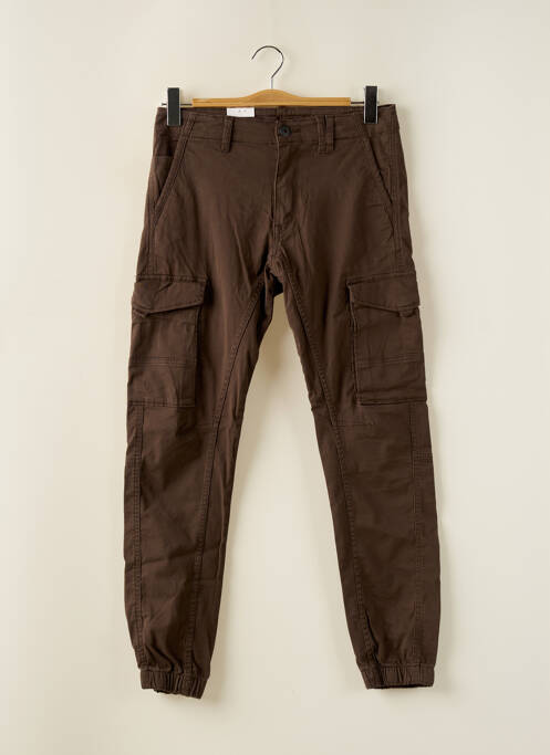 Pantalon cargo marron JACK & JONES pour homme
