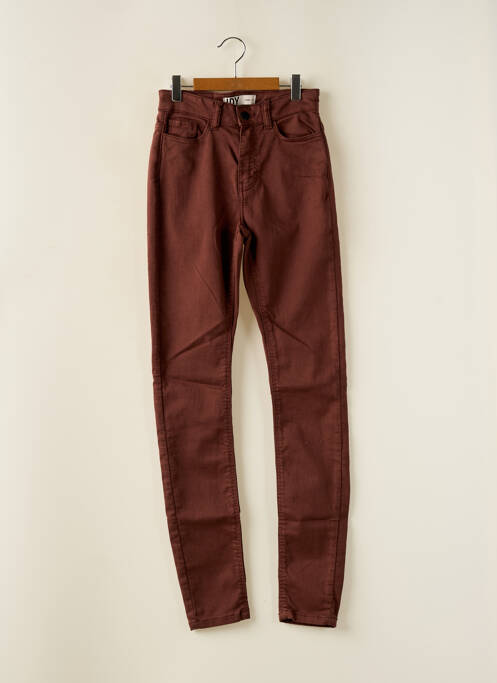 Pantalon slim marron JDY pour femme