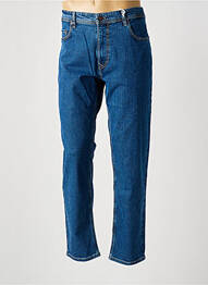 Jeans coupe droite fermeture zippée sous rabat boutonné taille normale bleu MAC homme