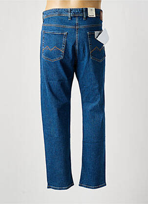 Jeans coupe droite fermeture zippée sous rabat boutonné taille normale bleu MAC homme