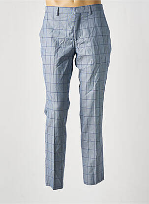 Pantalon slim tissage popeline taille normale bleu SELECTED homme
