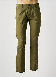 Pantalon chino stretch taille normale vert BRUCE & BUTLER  homme