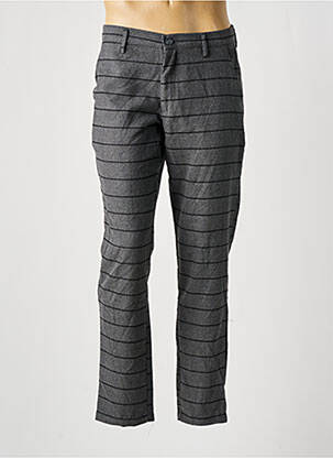 Pantalon chino tissage chiné taille normale gris BRUCE & BUTLER  homme