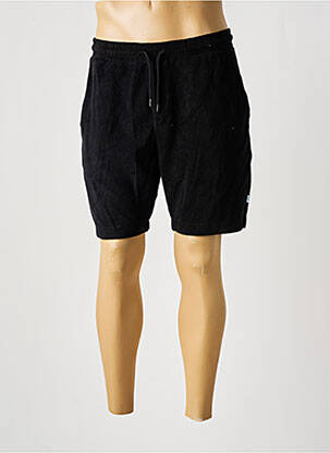 Bermuda taille élastique taille normale noir WOODBIRD homme