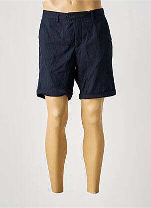 Bermuda tissage popeline taille normale bleu JACK & JONES homme