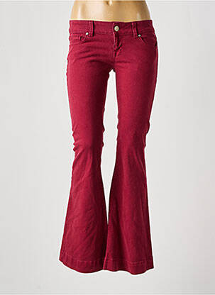 Pantalon flare stretch taille normale rouge LTB femme
