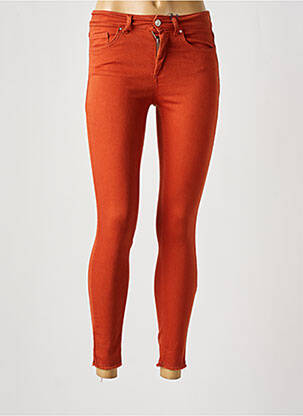 Pantalon slim skinny taille normale orange ONLY femme
