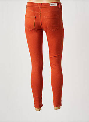 Pantalon slim skinny taille normale orange ONLY femme