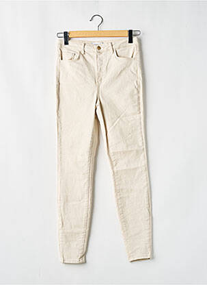 Pantalon slim stretch taille normale beige AWARE femme