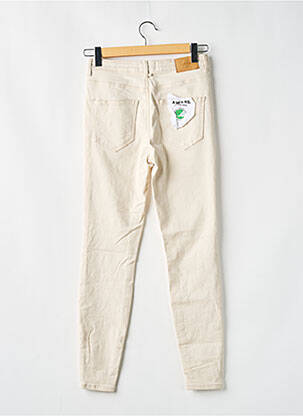Pantalon slim stretch taille normale beige AWARE femme