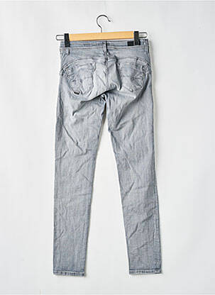 Jeans coupe slim tissage brut taille normale gris SALSA femme