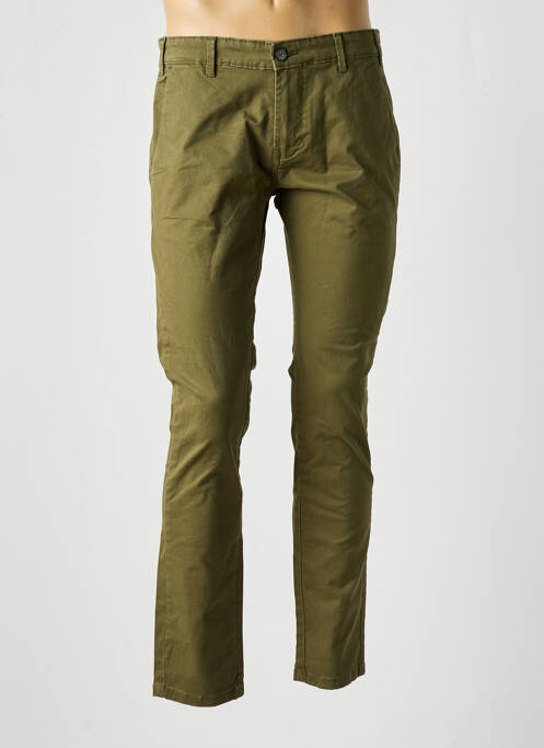 Pantalon chino stretch taille normale vert BRUCE & BUTLER  homme